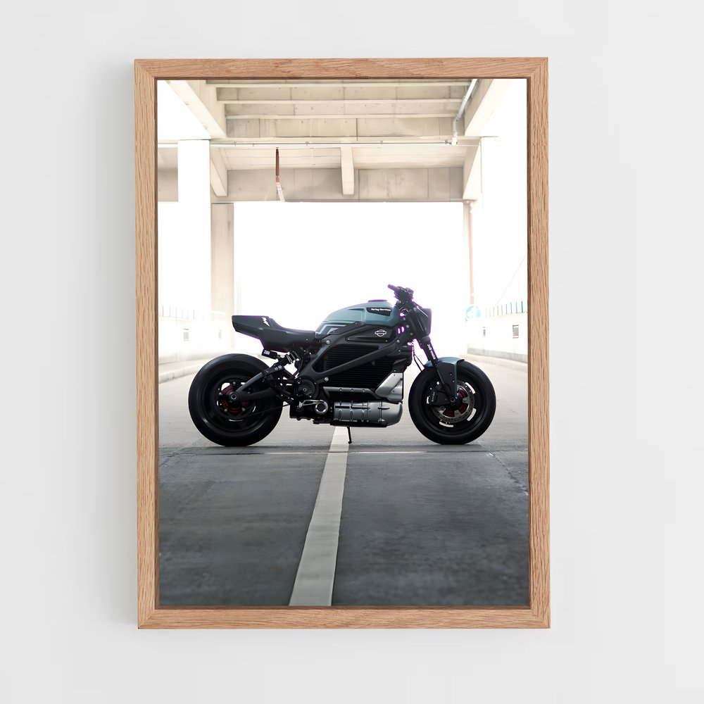 Poster Lumière de Moto – affiche Harley-Davidson (vue 4)